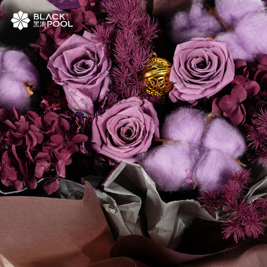 仅限龙岗、罗湖、龙华配送【永生守护花】愿你一世长安，拥抱锦绣前程  绣球/蓬莱松/玫瑰花/水晶草/宫铃/棉花 商品图3