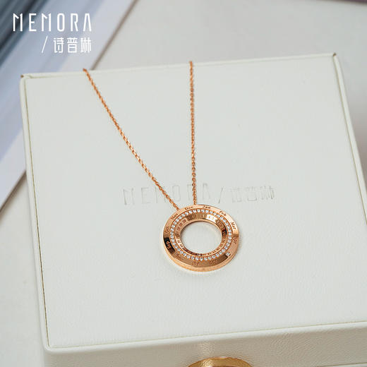 【方枪枪推荐】时光印记系列玫瑰18K金钻石项链围镶套链DN046201、DN0462 商品图6