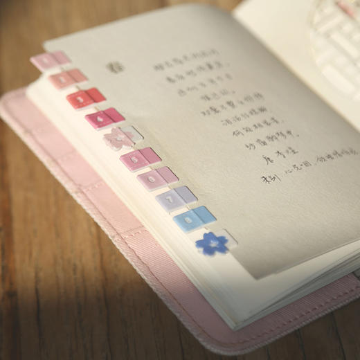 尚氏泊A6手帐/朝花早樱DTB61130布面刺绣古风笔记本子自填式日历效率计划日程本 商品图3