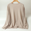 藏肉显瘦| 慵懒舒适小船领长短片纯色羊绒上衣 商品缩略图5