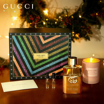 【圣诞专场】古驰(GUCCI)圣诞节礼物生日送女友女生 罪爱女士礼盒(淡香水30ml+试管1.5ml*2+蜡烛粉/圣诞摆件随机+礼盒) 商品图1