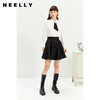 NEELLY纳俪衬衫女设计感小众木耳边单排扣飘带法式白衬衫上衣秋冬N21121B01235 商品缩略图2