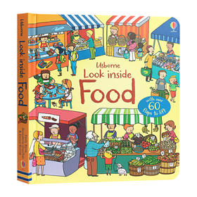 尤斯伯恩看里面系列 食物 英文原版 Usborne Look Inside Food 儿童科普百科 英文版英语启蒙认知绘本 进口原版纸板翻翻书