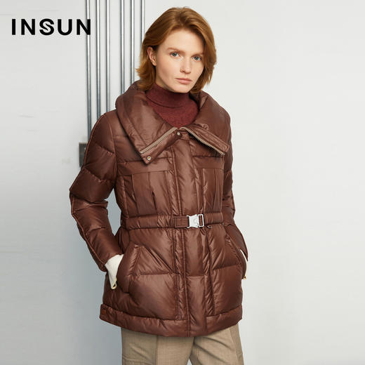 恩裳冬季新款白鹅绒舒适保暖修身短款设计羽绒服9c31508690 商品图0