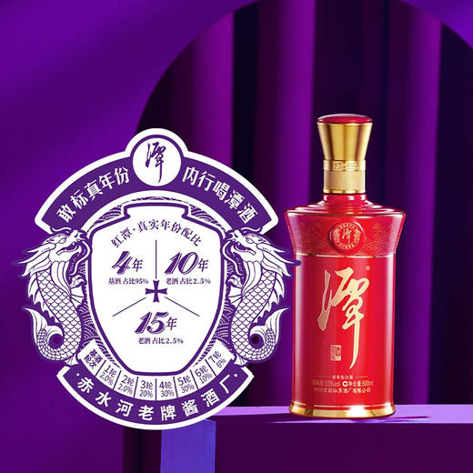 潭酒红潭2021版53度酱香型白酒 500ml*1瓶/2瓶 商品图3