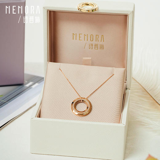 【方枪枪推荐】时光印记系列玫瑰18K金钻石项链围镶套链DN046201、DN0462 商品图4