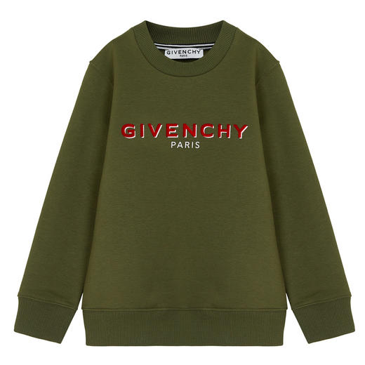 GIVENCHY 纪梵希 童装 字母印花圆领套头卫衣 H25273 商品图0