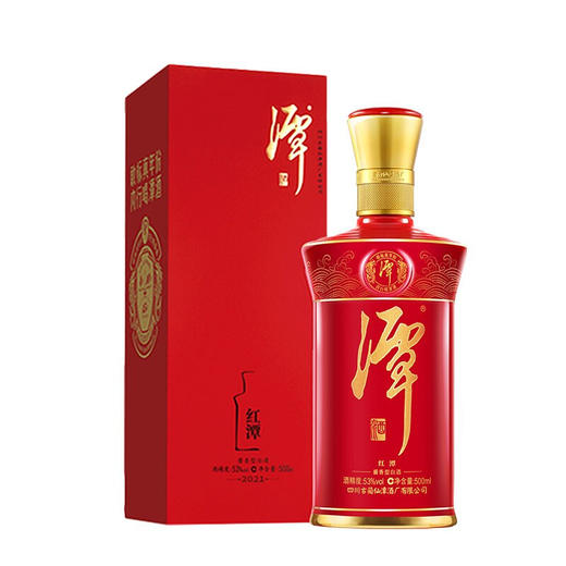 潭酒红潭2021版53度酱香型白酒 500ml*1瓶/2瓶 商品图0