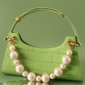 【亏本清仓】APEDE MOD 真皮复古腋下青蛙包+链条平纹 （不支持退换）[福利品]