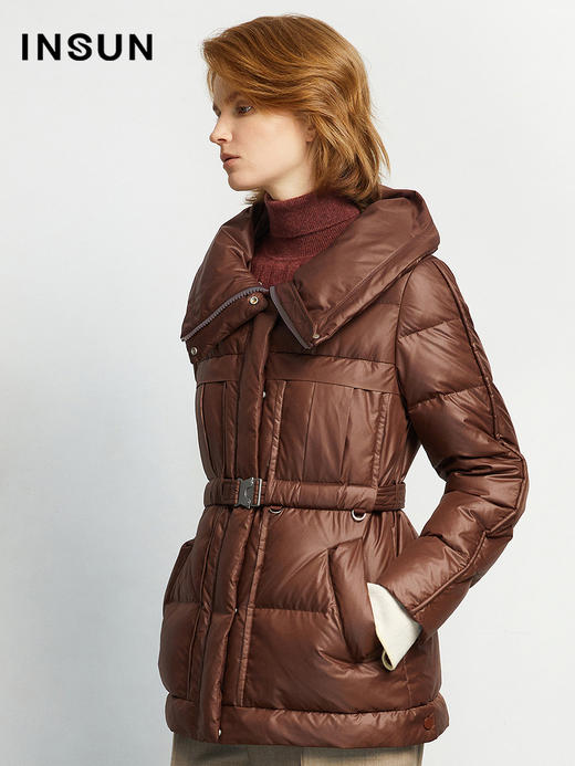 恩裳冬季新款白鹅绒舒适保暖修身短款设计羽绒服9c31508690 商品图1