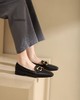 westory春季新款一脚蹬乐福鞋金属扣装饰质感小皮鞋通勤职场单鞋S22AM54191 商品缩略图2