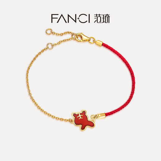 福气虎【半红绳手链】 商品图0