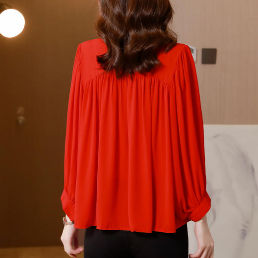 KQL  A83N8089雪纺衫洋气灯笼袖小衫 商品图3