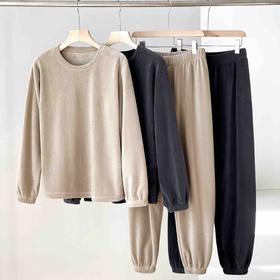 男士秋冬保暖家居宅宅套装