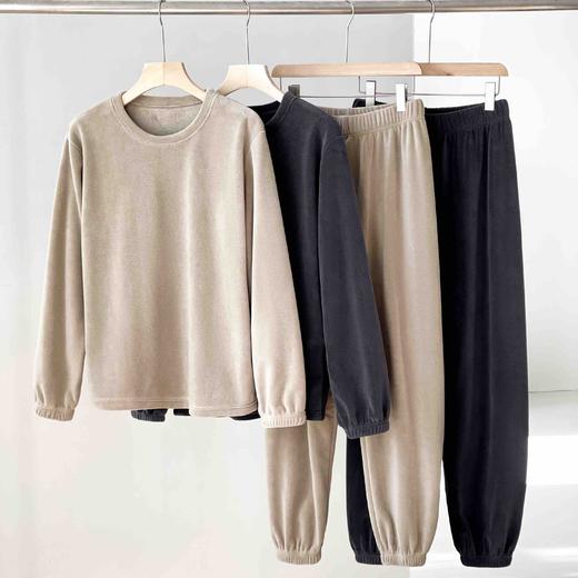 男士秋冬保暖家居宅宅套装 商品图0