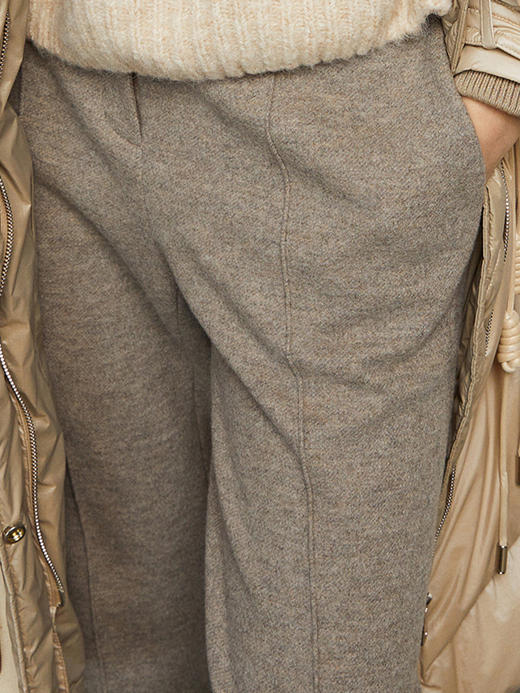 INSUN恩裳冬季新款时尚中性色系裤子经典百搭绵羊毛西裤女9c31520230 商品图2