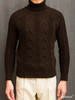 Dalmo 棕色扭花羊绒高领 商品缩略图0