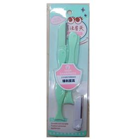 【3.9元/板】靓烈鸟眉法眉天H-1708无痕修眉刀套装（1010311）