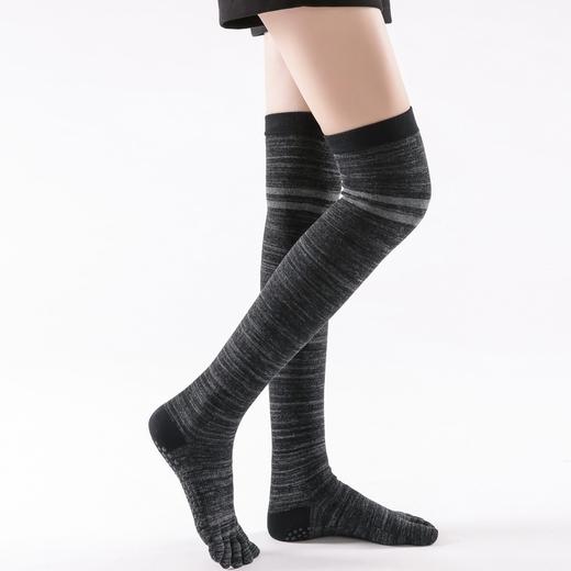 【保暖护腿防滑】新款过膝长筒瑜伽袜子五指地板袜舞蹈袜普拉提袜   XY000过膝瑜伽袜 商品图6