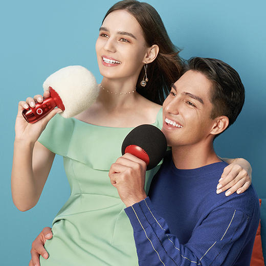 MLM-唱吧K歌宝小巨蛋麦克风G2无线K歌话筒音响一体麦克风话筒 商品图1