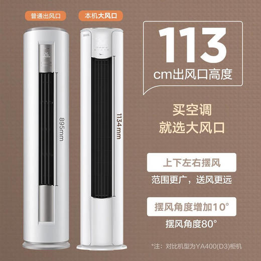 美的(Midea) 新一级 焕新风 2匹 智能家电 变频冷暖 客厅圆柱立式柜机 新风空调 KFR-51LW/N8MKA1 商品图1