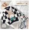 【亲子加绒卫衣】2021冬季新款女宝宝韩版羊羔毛加厚套头卡通格子上衣 商品缩略图0