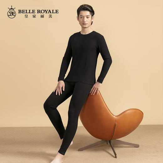 皇家丽美男士保暖套装羊毛蚕丝贴片抗静电冬季球衣秋裤BNN8167 商品图2