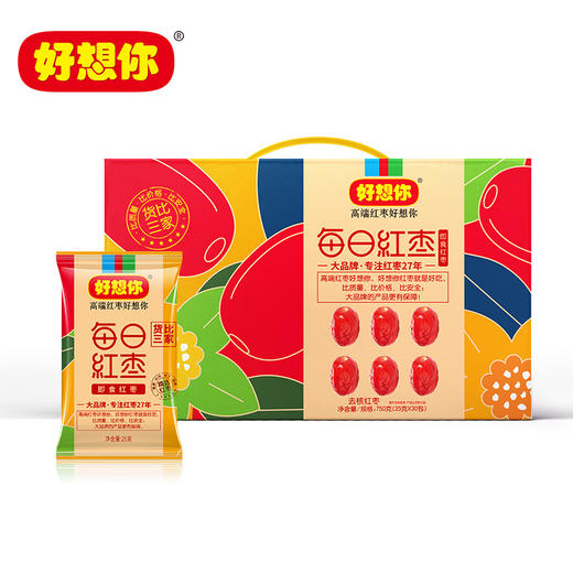 好想你750g每日红枣（即食枣）1提*750克 商品图1