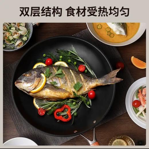 【专利窒化不沾技术】SANHO 三禾 窒氮工艺无涂层铁锅 商品图5