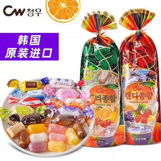 韩国青右橡皮糖/综合水果糖600g 多种水果味 独立包装 年货必备 062088/061545 商品图1