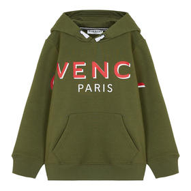 GIVENCHY 纪梵希 童装 字母印花连帽套头卫衣 H25275