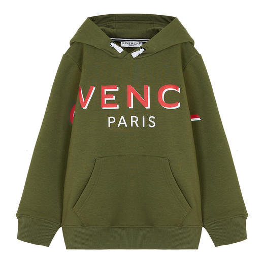 GIVENCHY 纪梵希 童装 字母印花连帽套头卫衣 H25275 商品图0
