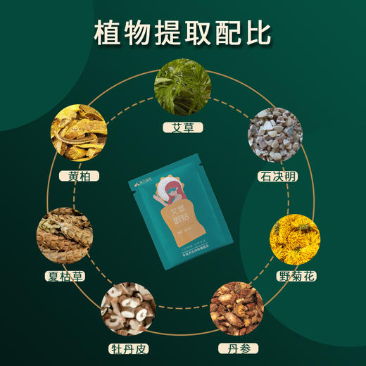 【中医药全球传播基金】中医药文化进校园 服务中小学生款  专用艾草眼帖 商品图1