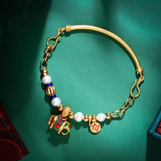 宫里的世界 珍珠太平有象手镯 亲子款手镯 儿童手镯 成人手镯 商品图1