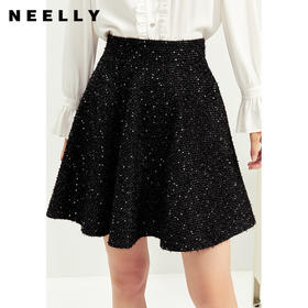 NEELLY纳俪商场同款2021年新款裙子秋冬女半身裙A字裙短裙时尚潮N21121E01243