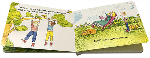 在那海湾边 英文原版绘本 Down by the Bay 沿着海湾 儿歌童谣 唱读系列 幼儿英语启蒙亲子早教纸板书 英文版进口原版书籍 商品图2