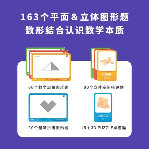 启蒙町早教数学积木2-4-6岁儿童启蒙幼儿园木质益智玩具配套手册 商品图4