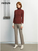 INSUN恩裳冬季新款时尚中性色系裤子经典百搭绵羊毛西裤女9c31520230 商品缩略图1