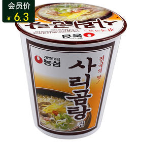 농심사리곰탕면农心牛骨汤面小杯面61g