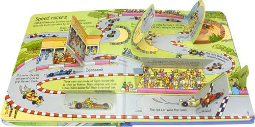 看里面系列 汽车 英文原版绘本 Usborne Look Inside Cars 纸板翻翻书 酷炫的车子 汽车百科 儿童科普百科英语图画书 英文版 商品图3