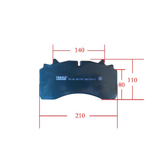 盘式刹车片碟刹摩擦片适用永力泰车轴威伯科卡钳/福莱斯乐PD164 商品图3