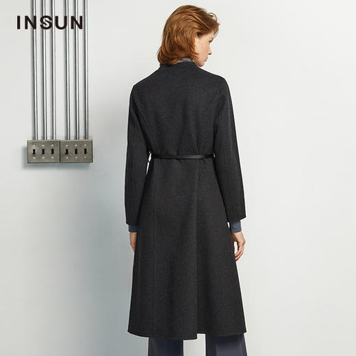 INSUN恩裳新品羊绒大衣9c31580016 商品图5