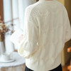 【稀缺原料-内蒙赤峰罕山有机羊绒】世界Ding级羊绒一件云朵般轻柔亲肤的羊绒衫-穿上就是软妹子【厚款】绞花羊毛【非质量问题不退不换】 商品缩略图4