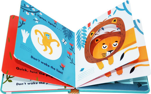 不要弄醒老虎 英文原版绘本 精装立体书 Little Faces Don’t Wake the Tiger 百变脸谱系列 儿童英语启蒙书 进口英文原版外文书籍 商品图2