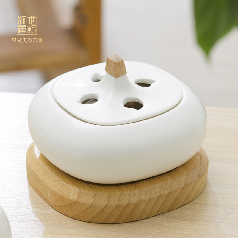 方圆电子熏香炉丨精选白瓷高温炉体丨定时运转 SP0450
