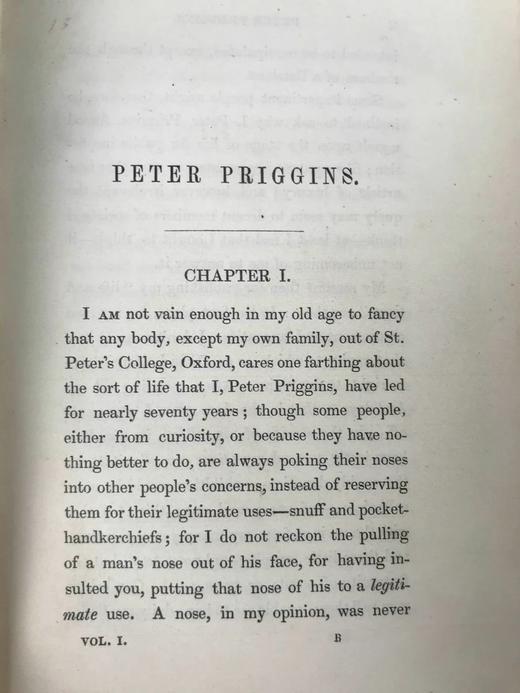 1841年 休利特·约瑟夫《彼得·普里金斯》（全3卷） Phiz菲兹11幅插图 真皮精装32开 商品图5