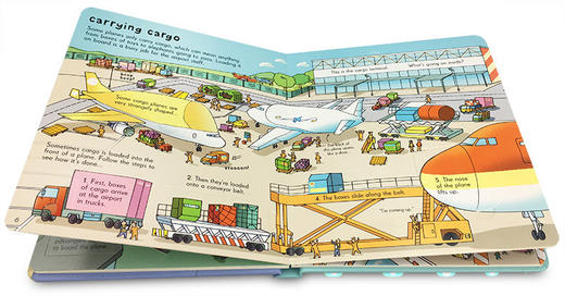 尤斯伯恩看里面系列 机场百科 英文原版 Usborne Look Inside An Airport 揭秘机场 儿童英语启蒙纸板翻翻书 英文版进口书籍 商品图3