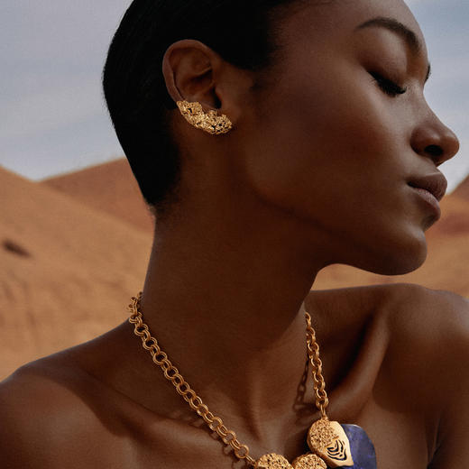 北京仓｜Jude Benhalim-Asama-火山肌理 耳钉［埃及设计师］ 商品图3