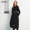 INSUN恩裳新品长款气质大衣马甲9c31580126 商品缩略图0