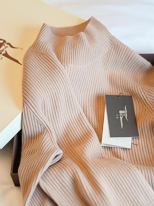 【羊绒天花板-内蒙赤峰罕山有机羊绒】世界奢侈品loropiana中国合作伙伴定制款！世界Ding级羊绒！经典基础必备款！秋冬打底必入半高领/圆领羊绒衫女款【非质量问题不退不换】 商品图8